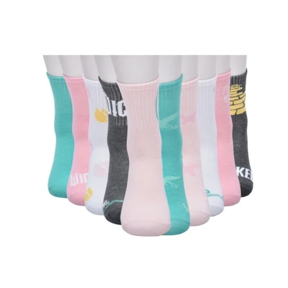 10 pack Universal Studio Wicked Crew Socks. New with tags. Women’s Size 4-10.5